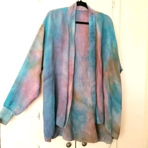 Art To Wear Silk Kimono Jacket Topper Dova Silk